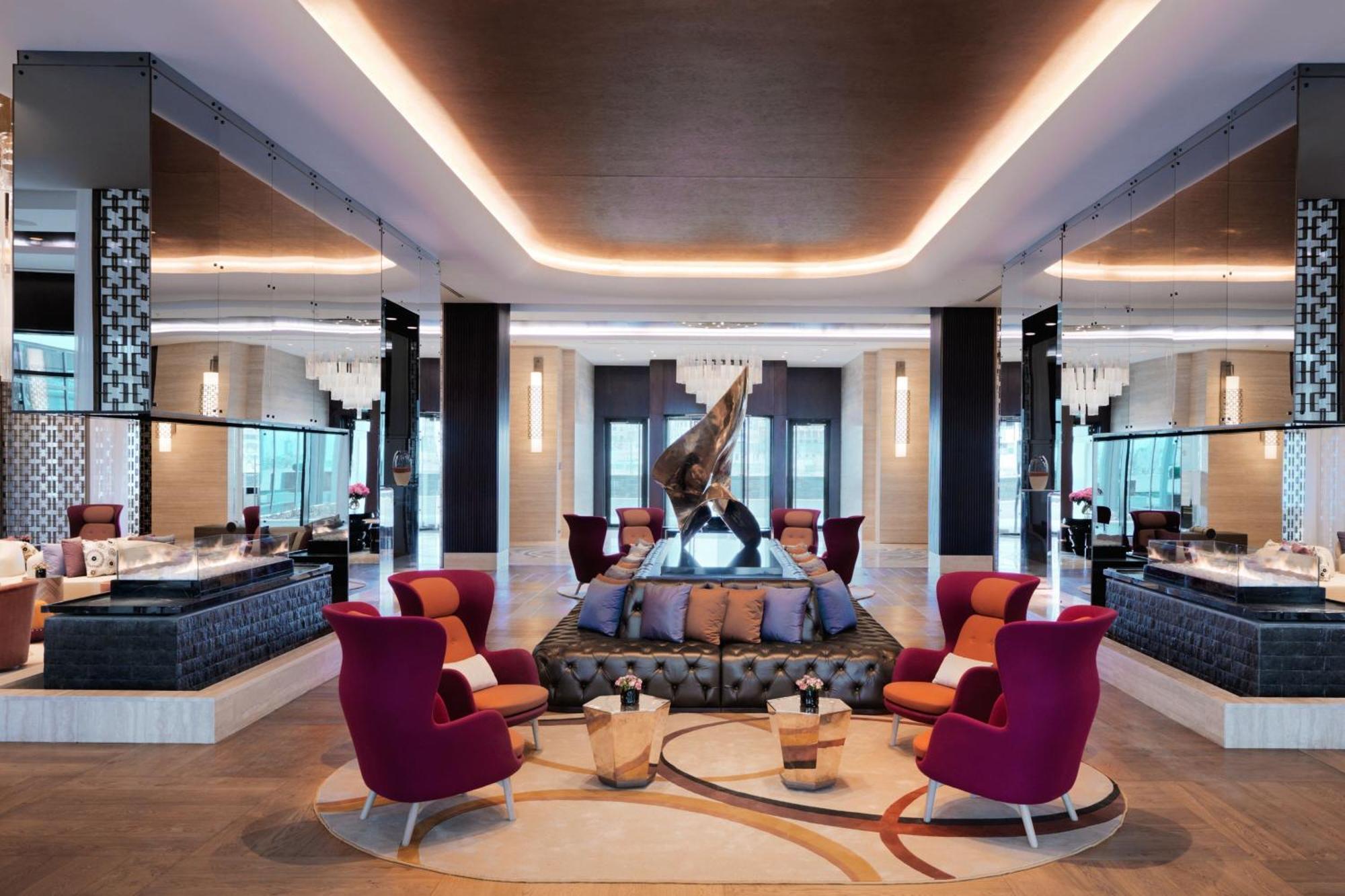 Baku Marriott Hotel Boulevard Eksteriør bilde The lobby of the hotel